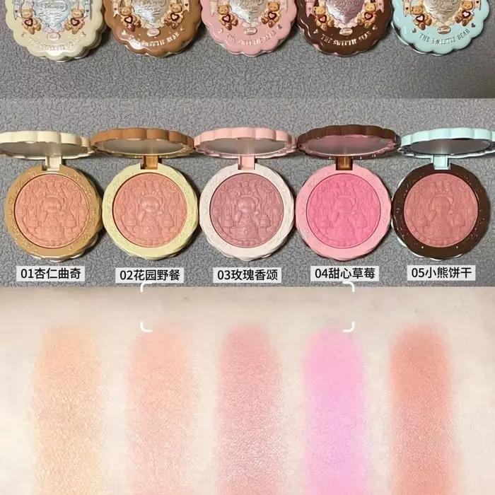 Ensemble de maquillage Flower Knows Sweetie Bear, coffret cadeau, poudre fixante, anticernes longue