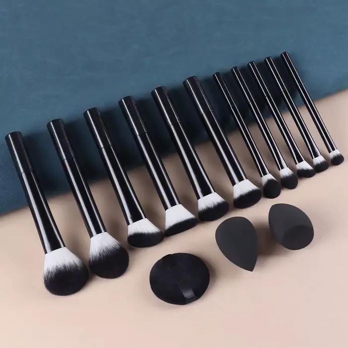 Ensemble de pinceaux de maquillage créatifs et multifonctionnels, 15 pièces, pour le maquillage