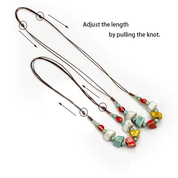 Colliers classiques en céramique pour femmes, bouteille de parfum mignonne, cadeau fait main, bricolage, #1199