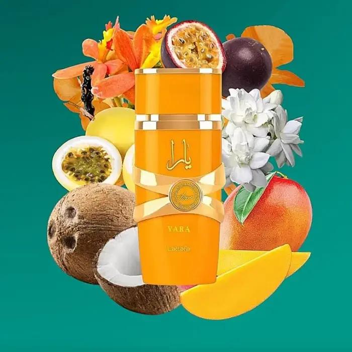 Ensemble de parfums YARA - Coffret cadeau de vaporisateur pour le corps - Parfum frais pour hommes et femmes