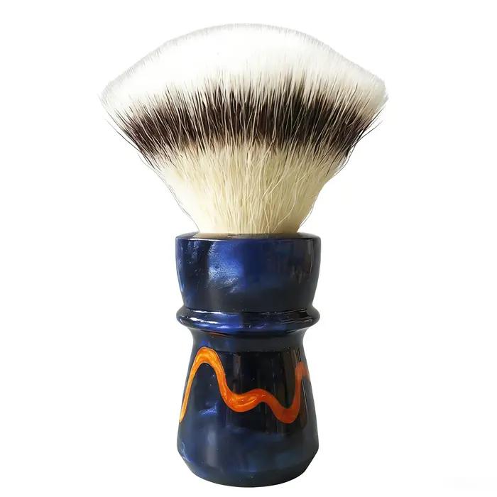 Pinceau à raser Dscosmetic EmberTwist CN6 en poils synthétiques et manche en résine pour homme