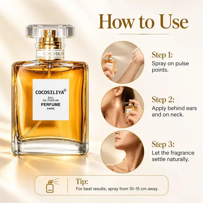Parfum en spray EDP pour femmes, 50 ml, parfum chaud, sucré, gourmand et oriental, parfum longue durée, flacon carré en verre, cadeau de parfum pour le corps
