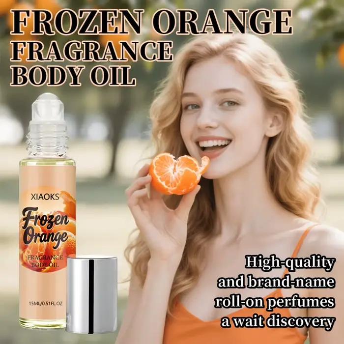 Parfum roll-on pour femme à l'odeur d'orange, parfum élégant aux notes d'agrumes, léger et naturel, unique et rafraîchissant, augmente la probabilité d'attirer l'attention du sexe opposé. Ingrédients