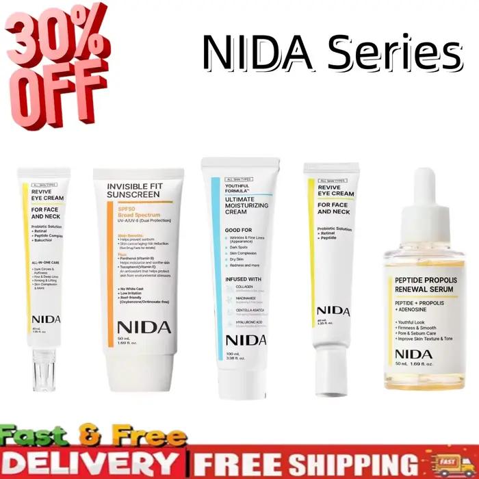 Crème pour les yeux NIDA Skin Care Revive + écran solaire SPF50