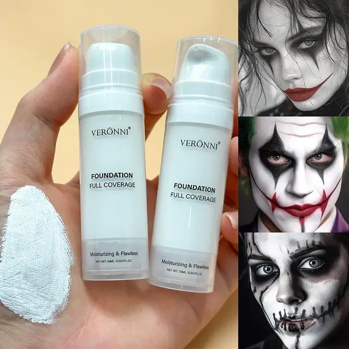 VERONNI fond de teint liquide blanc mat à couverture complète