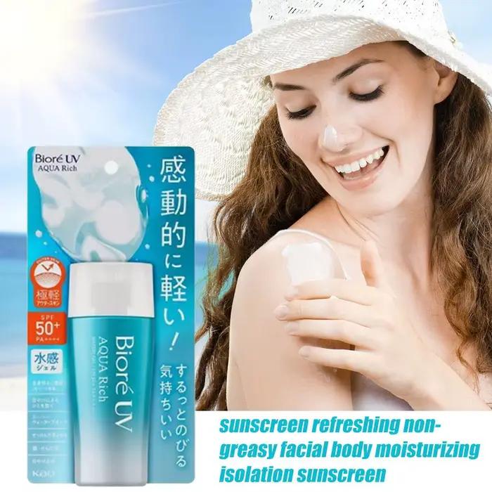 Japon Biore SPF50 + crème solaire coréen visage corps imperméable Anti UV hydratant