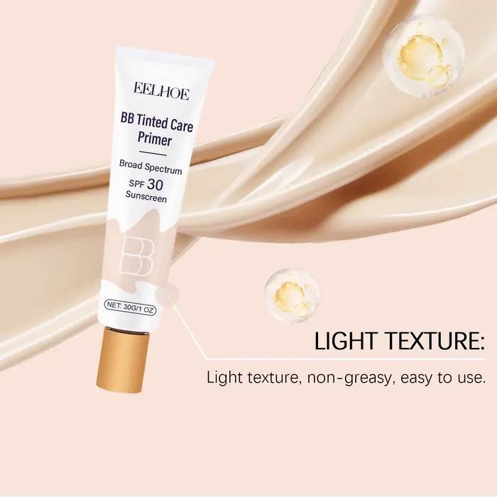 BB crème teintée avec SPF 30 couverture complète Pores invisibles acné éclaircissant Niacinamide maquillage nu fond de teint pour le visage imperméable