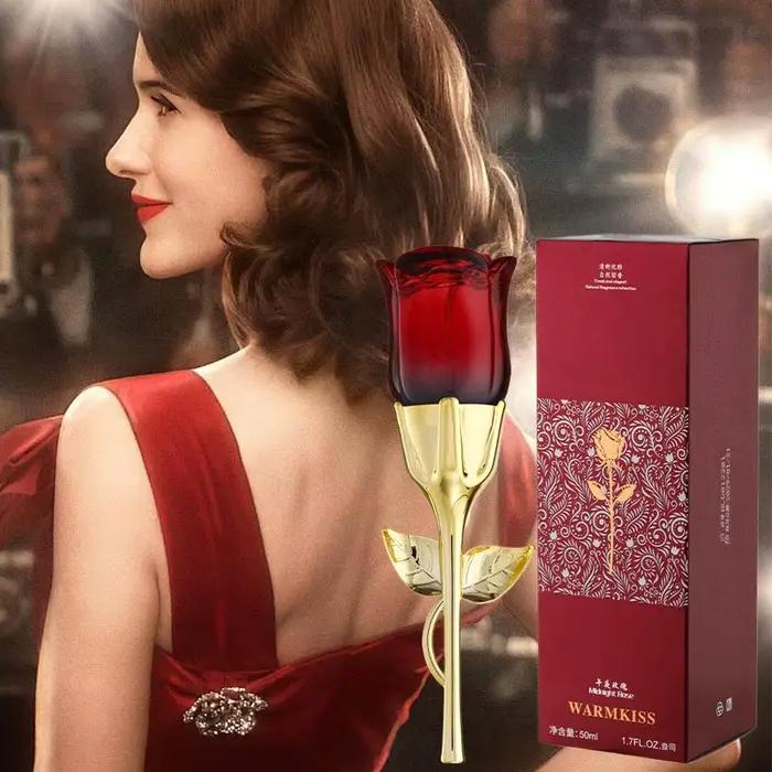 Parfum aux phéromones Rose de Minuit pour Femme – Brume Corporelle Élégante et Longue Durée, Senteur Florale Naturelle et Fraîche, Note Florale Charmante
