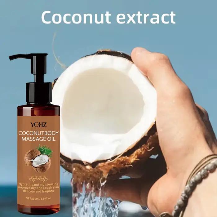 Huile de massage hydratante à la noix de coco