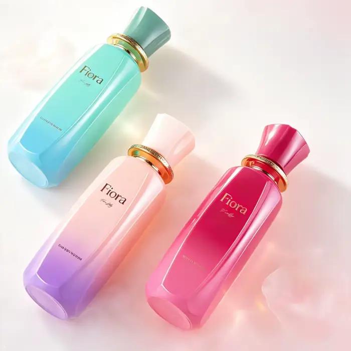 Fiora Eau de Parfum pour Femme, Parfum Floral Fruité Longue Durée, Flacon Dégradé, Parfum Portable pour Femme, Cadeau pour les Rendez-vous Quotidiens
