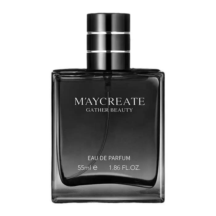 Parfum pour homme 55 ml, Cologne bleue pour homme passionné, parfum frais et durable, charme léger,
