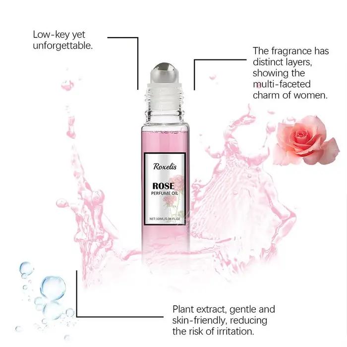 Parfum à bille pour femme 10 ml aux phéromones longue tenue notes lys et grenade frais floral et fruité roll-on charmant