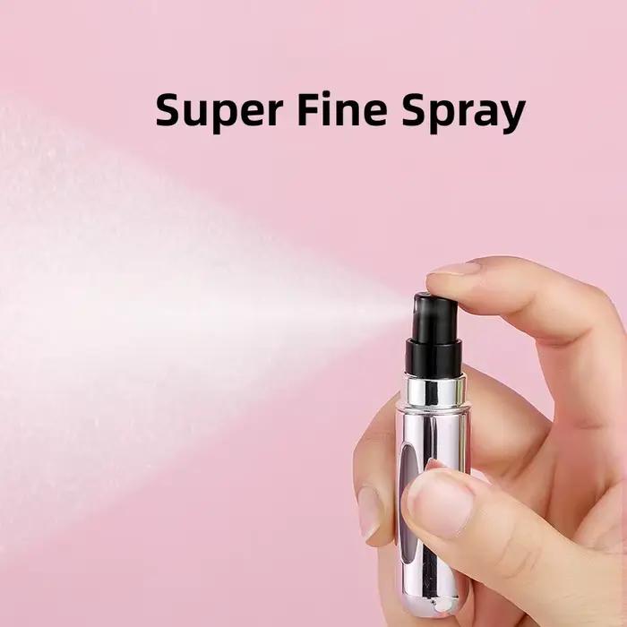 Flacon pulvérisateur de parfum de voyage portable de 5 ml avec outils de soins de la peau, pratique et facile à transporter, idéal pour un usage et des retouches en déplacement