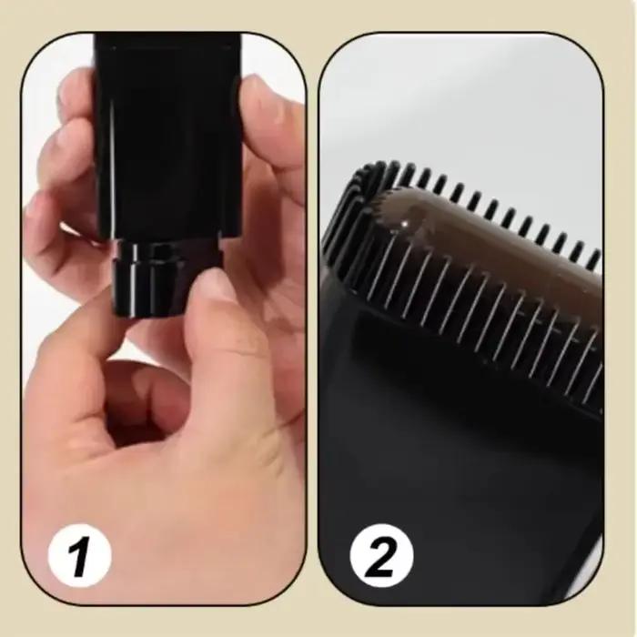 Nouveau peigne imperméable pour teinture capillaire, couleur noire, facile à utiliser, 2 en 1, teinture instantanée, résistant à la sueur, bâton pour couverture des cheveux gris