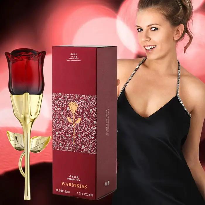 Parfum aux phéromones Rose de Minuit pour Femme – Brume Corporelle Élégante et Longue Durée, Senteur Florale Naturelle et Fraîche, Note Florale Charmante