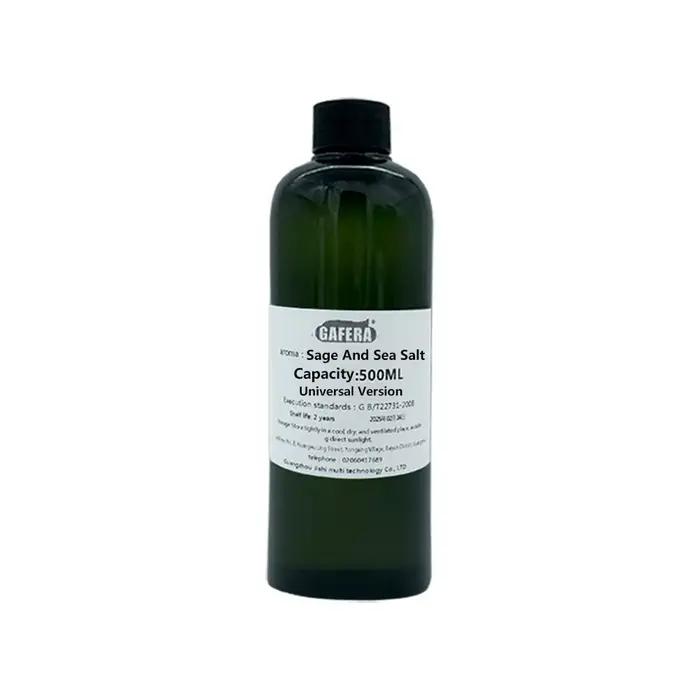 GAFERA 500 ml (16,9 fl.oz) huile essentielle de sauge et de sel de mer-pour tous les diffuseurs sans eau, diffuseur d'hôtel reconstituer l'huile d'aromathérapie