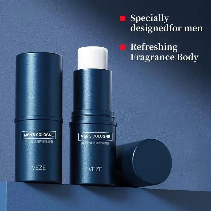 Parfum solide pour homme Fanzhen - Parfum léger et frais, peut être utilisé sur tout le corps, design en bâton portable, pratique pour les voyages