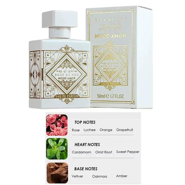 Bade Ai Oud Pour Homme Eau De Parfum Mood Amor 50ML arabe unisexe longue durée Parfum Parfum cadeau