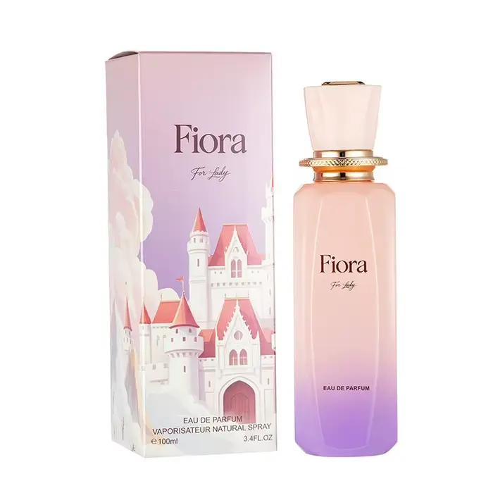 Fiora Eau de Parfum pour Femme, Parfum Floral Fruité Longue Durée, Flacon Dégradé, Parfum Portable p