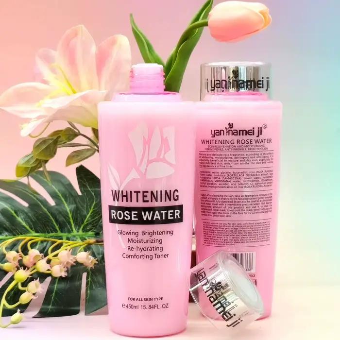 Tonique facial à l'eau de rose et à la perilla 450 ml, hydratant, régulateur de sébum, éclaircissant, réparateur, soin hydratant pour la peau du visage.