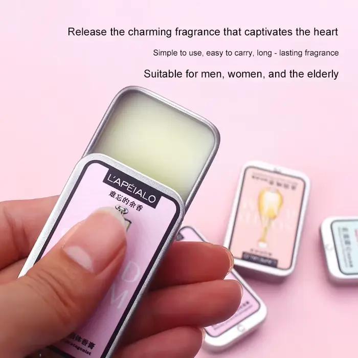 Baume solide parfumé aux phéromones pour femme, parfum léger longue durée, baume parfumé solide portable
