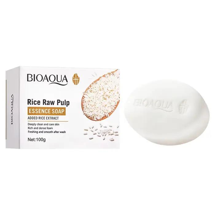 Savon facial à la pulpe de riz blanc BIOAQUA