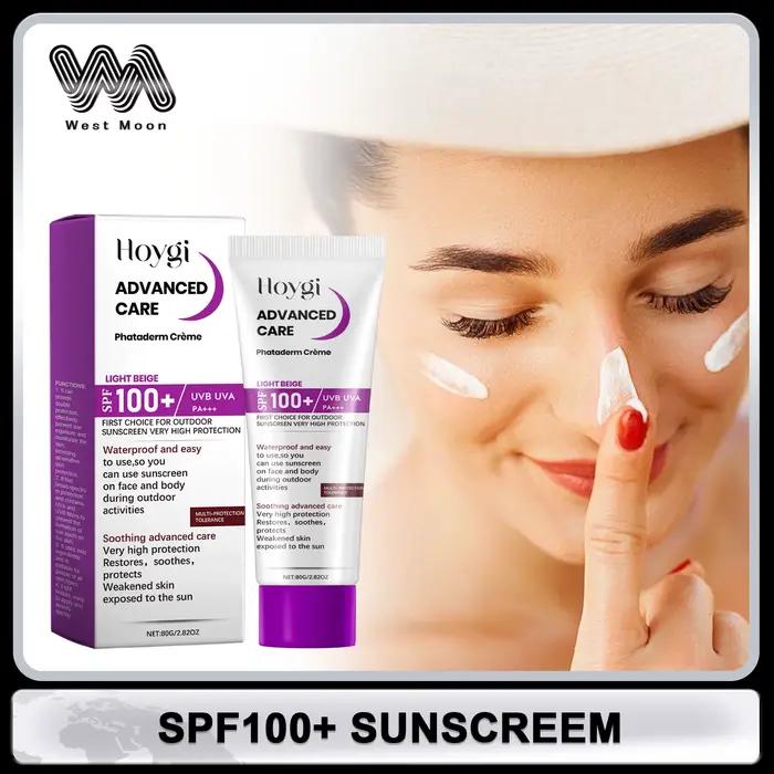 Spf100 +-Crème pour le visage contre les coups de soleil, protection UV, imperméable, Wiltshire, hyd