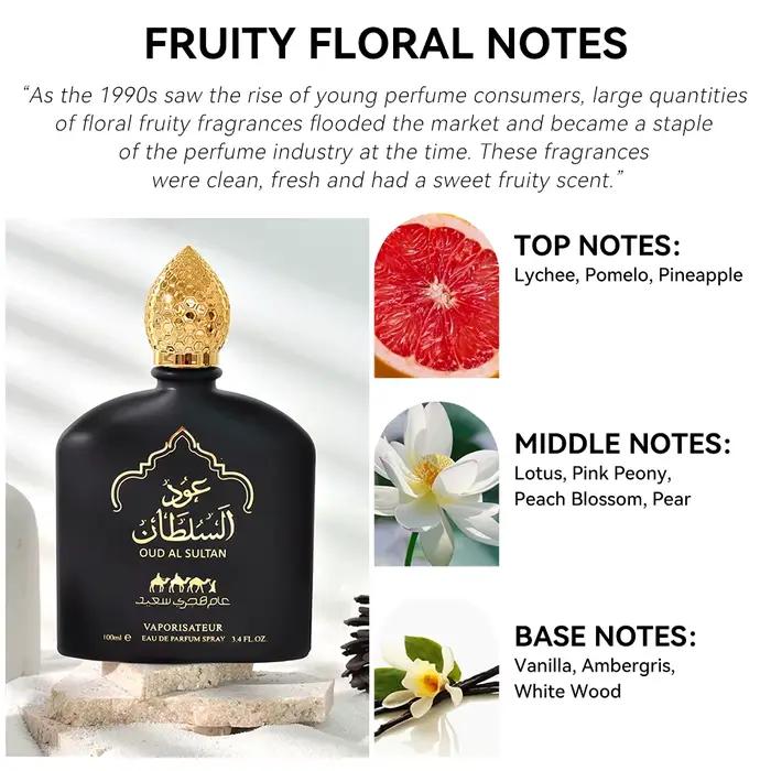 100ML 3.4FL.OZ OUD AL SULTAN Parfum arabe unisexe