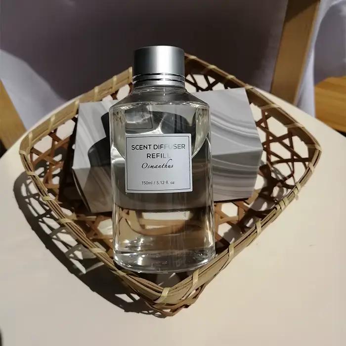 Diffuseur de roseaux d'huile parfumée pour la maison, 150ml, réapprovisionnement, arôme, huile essentielle, Osmanthus Petit Cherie, Nectarine, bouteille de recharge de Mojito bleu