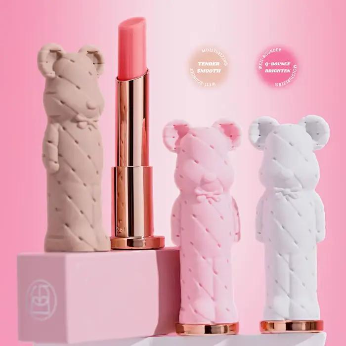 Rouge à lèvres hydratant Beauty Glazed Bear, baume à lèvres coloré, rouge à lèvres nourrissant, facile à colorer, eau