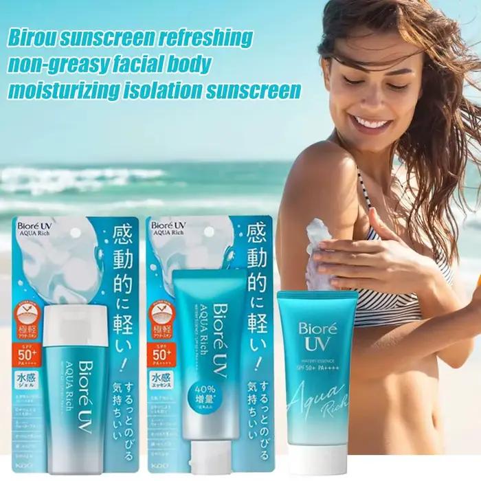 Japon Biore SPF50 + crème solaire coréen visage corps imperméable Anti UV hydratant