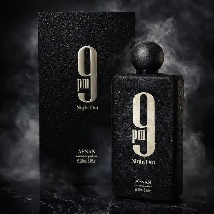 Afnan 9 PM Night Out Eau de Parfum Floral Boisé Longue Durée pour Hommes Occasions Spéciales Rendez-vous Soirées