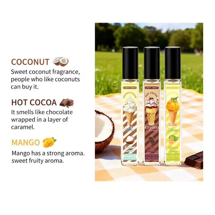 Parfum Gourmand, Miel/Vanille/Cacao Fruits/Ananas/Mangue/Caramel/Lait/Musc/Chocolat/Café Fragrance