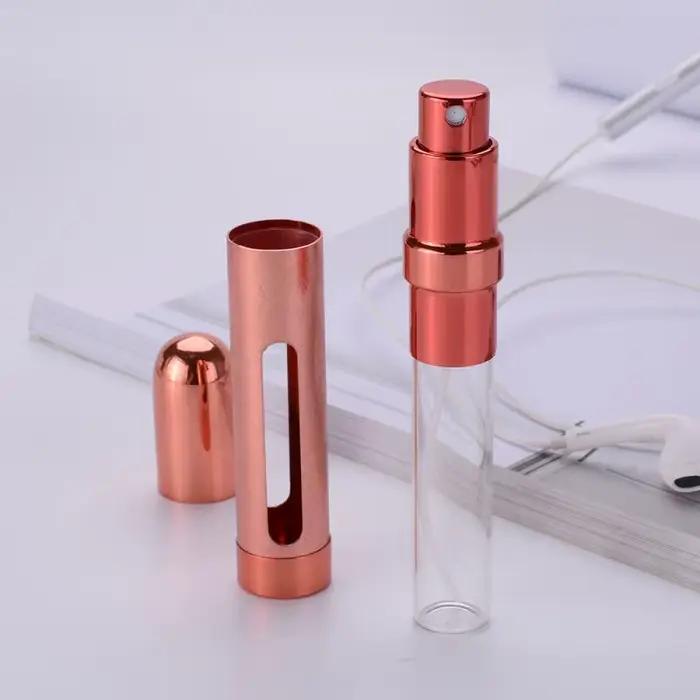 Flacon de parfum 12 ml, petit flacon vide en verre portable pour échantillons, ustensiles cosmétiques, petit flacon pulvérisateur, flacon vide à pression, distributeur