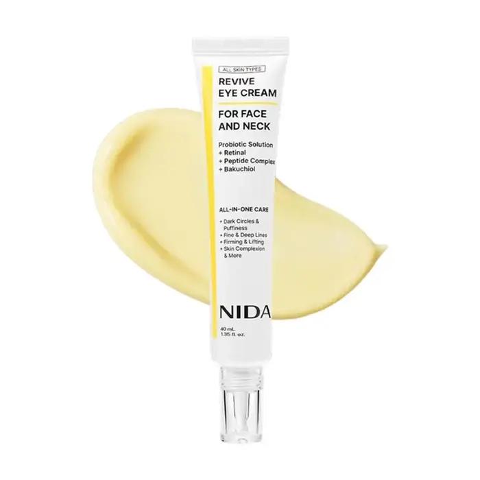 Crème pour les yeux NIDA Skin Care Revive + écran solaire SPF50