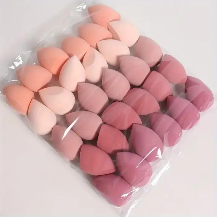 Éponge de maquillage sans latex, sans parfum, 20 pièces, houppette de maquillage humide et sèche, adaptée à tous les types de peau, couleurs aléatoires