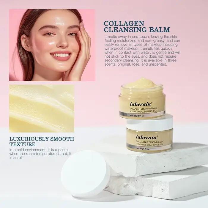 Baume nettoyant au collagène à saveur de Rose