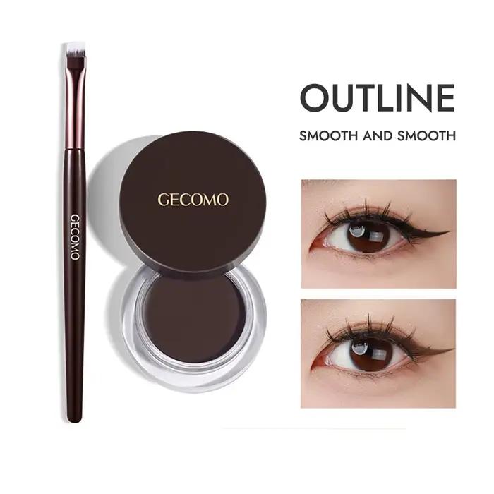 GECOMO-Gel Eyeliner Imperméable à vaccage Rapide, Crème Longue Tenue 256