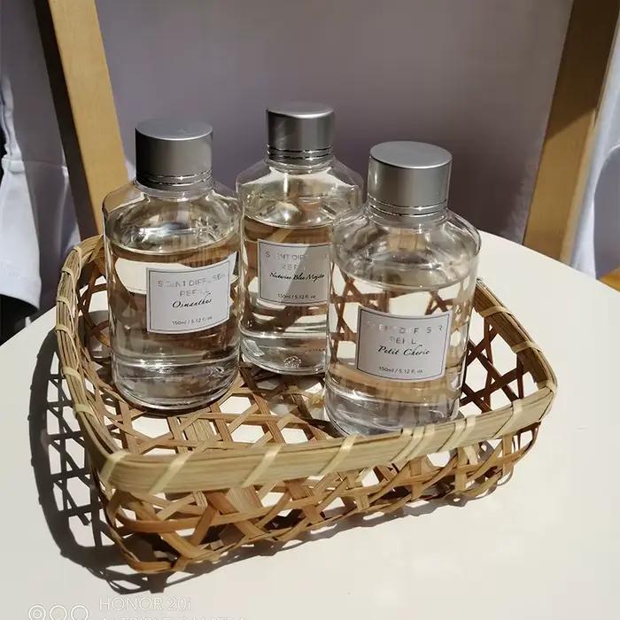 Diffuseur de roseaux d'huile parfumée pour la maison, 150ml, réapprovisionnement, arôme, huile essen