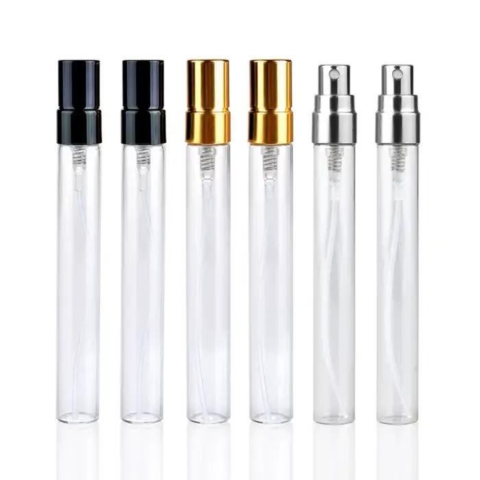 50 pièces/lot 10ML bouteille de parfum avec boîtes en papier vide atomiseur vaporisateur bouteille de parfum en verre