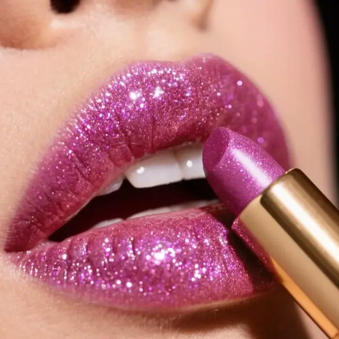 Gloss à lèvres nacré scintillant, facile à appliquer, waterproof, non collant, longue tenue et brillant