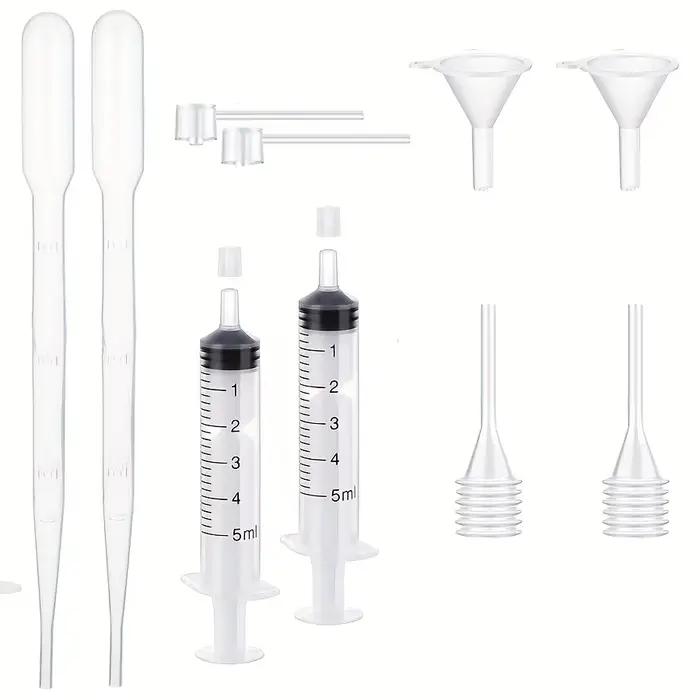 Kit de 50 outils de remplissage de parfums et cosmétiques DIY, comprenant un compte-gouttes à ressor