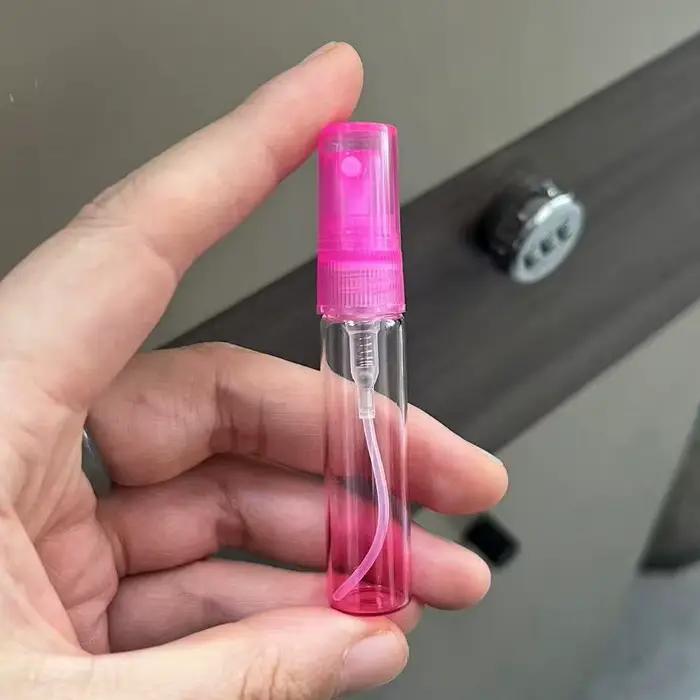 Flacon de parfum vide coloré 5ml pour échantillons de parfum rechargeables format voyage verre mince occassions spéciales pour femmes