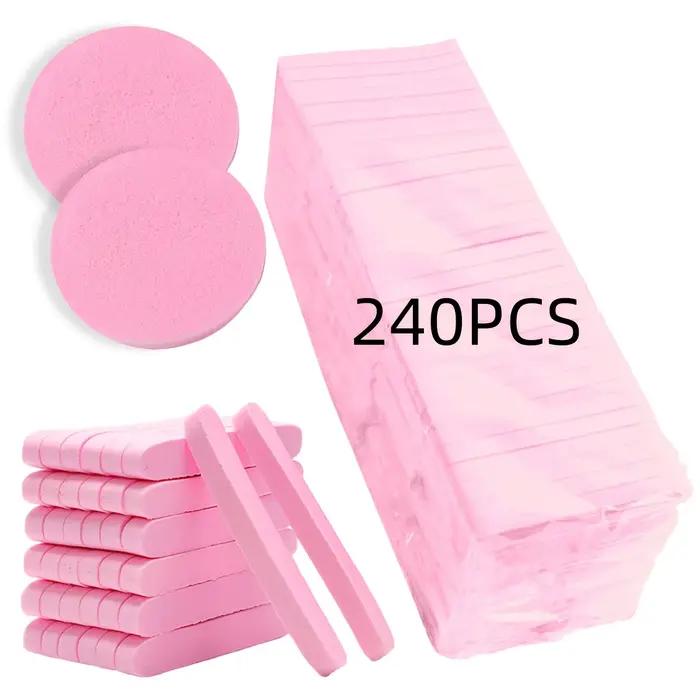 Éponges pour le visage - 240 pièces - Éponges pour le visage compressées pour laver le visage, tampo