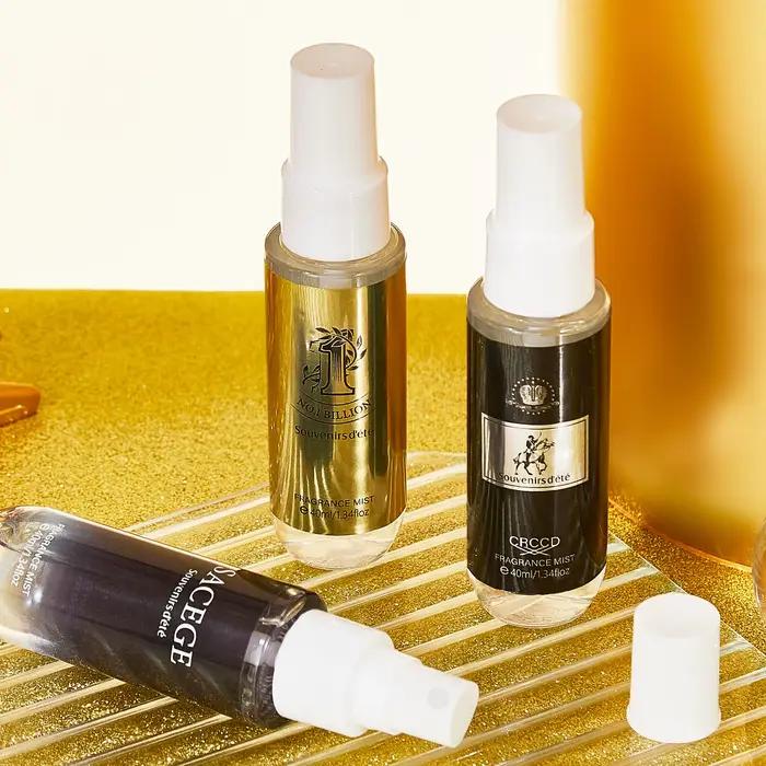 4 pièces de parfum pour homme noir et or