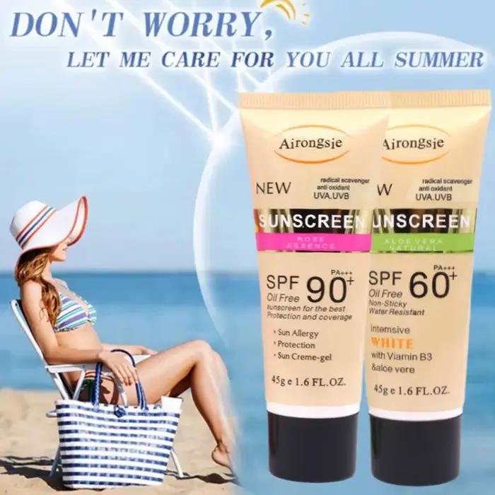 Crème solaire visage corps crème solaire bloqueur solaire rafraîchissant hydratant solaire SPF90 pro