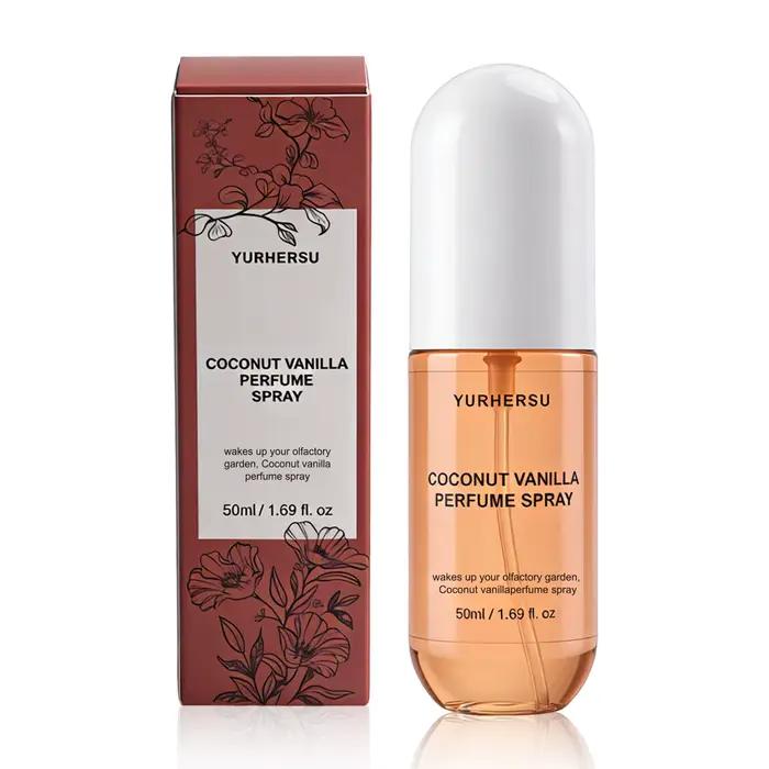 Brume parfumée Vanille Coco, Arôme tropical crémeux, Parfum léger longue durée, Spray corporel pour