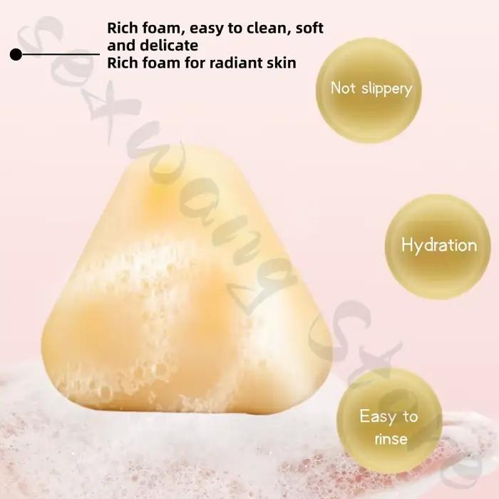 Savon baume à l'huile de coco, savon pour le visage, 120g, savon naturel fait à la main à base de plantes, mousse fine, nettoie en profondeur la graisse et la saleté et améliore la rugosité