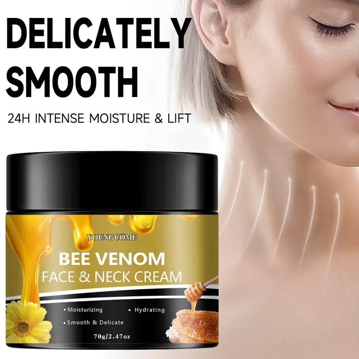 Crème hydratante pour le visage et le cou au venin d'abeille