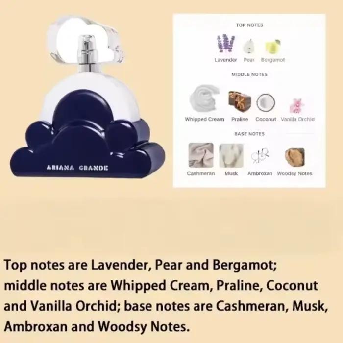 Parfum pour femme Ariana 100 ml - Eau de toilette nuage blanc de haute qualité